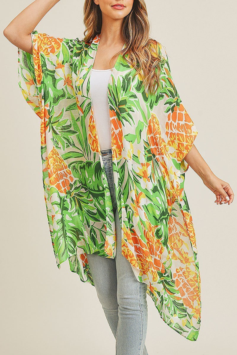 Tropical pineapple kimono (EF3462)