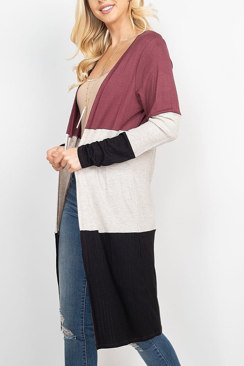 Color block cardigan (DGS5292)