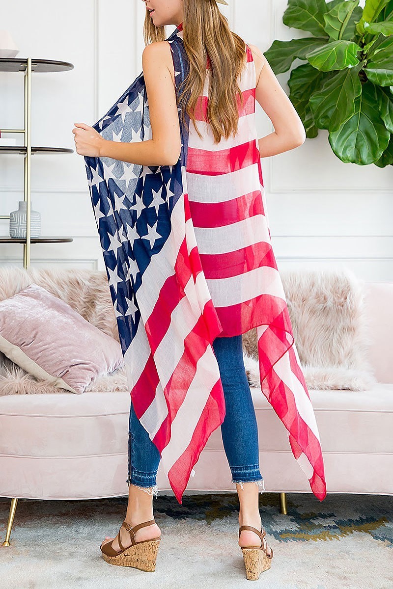 American flag cardigan (EF3055)