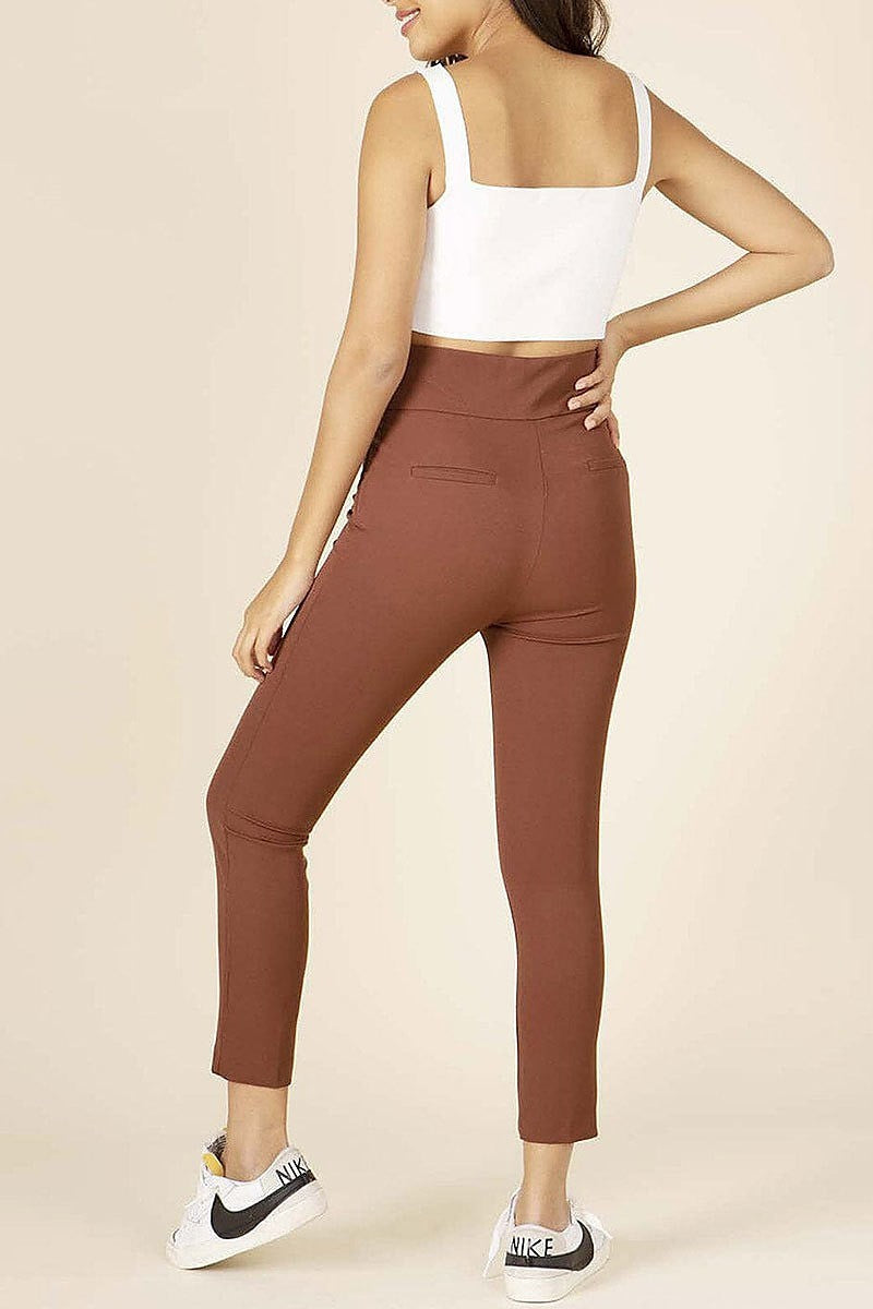 Zip up closure skinny leg pants (EFWT4348)