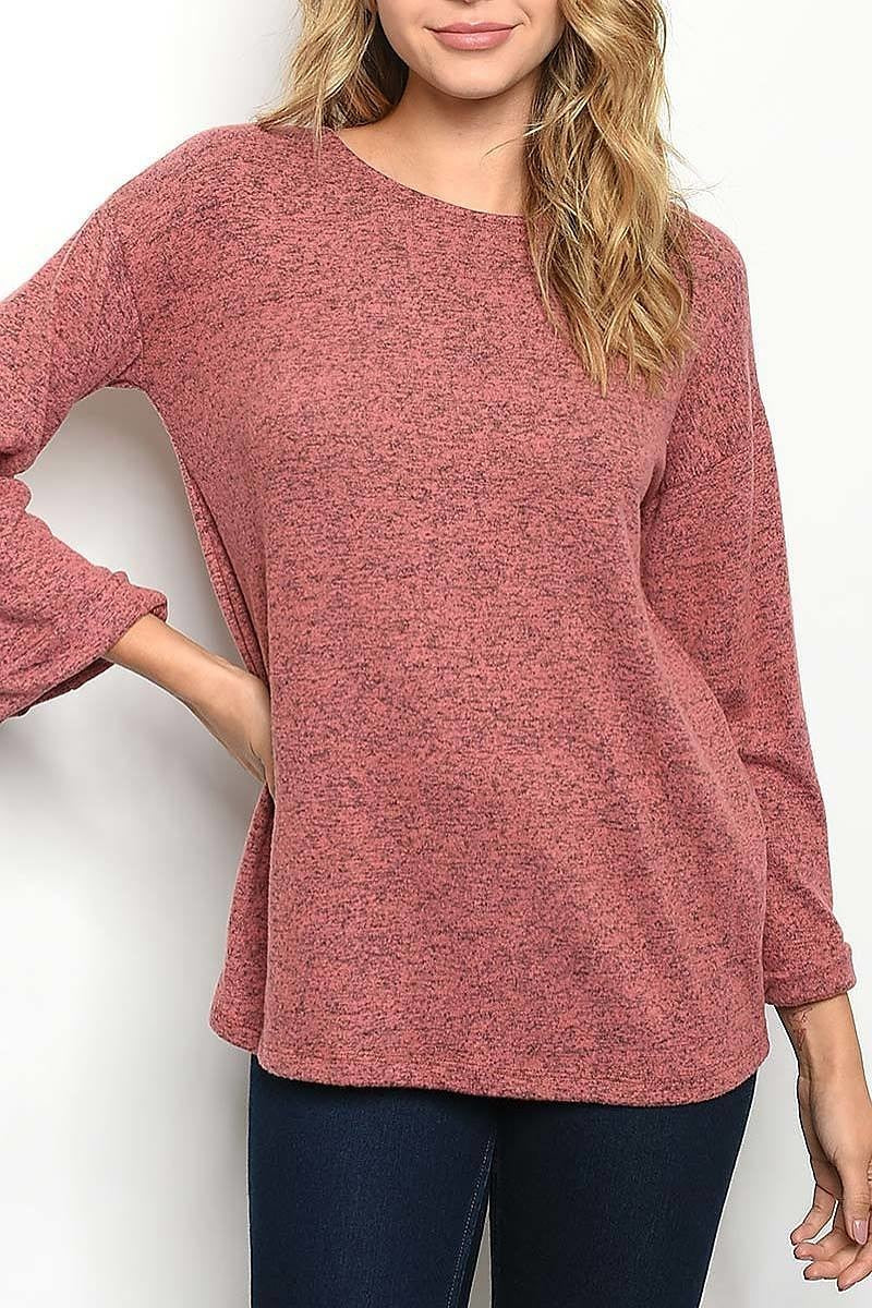 TIE BACK DETAIL SWEATER (DGS3709)