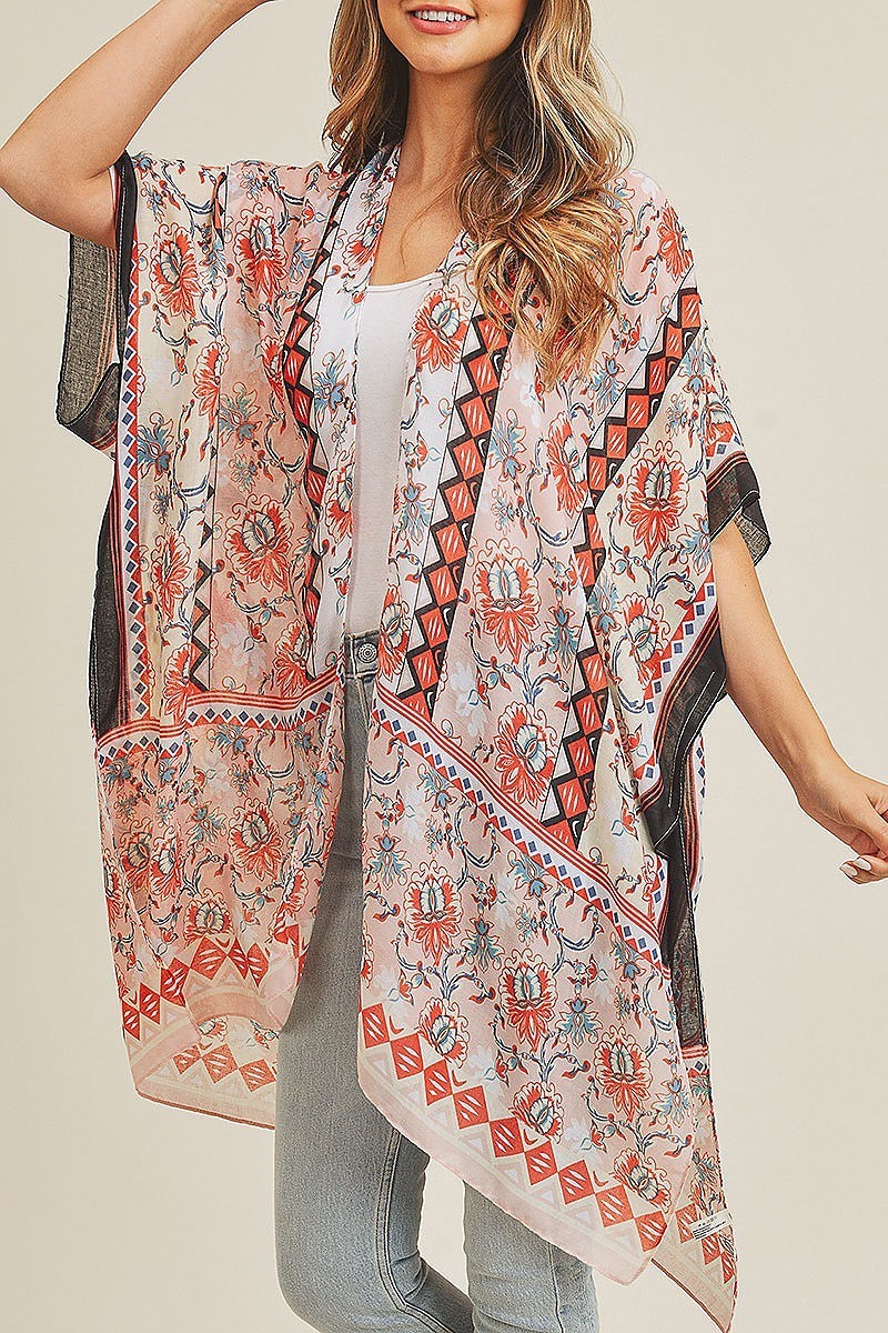 Flower pattern kimono (EF3487)