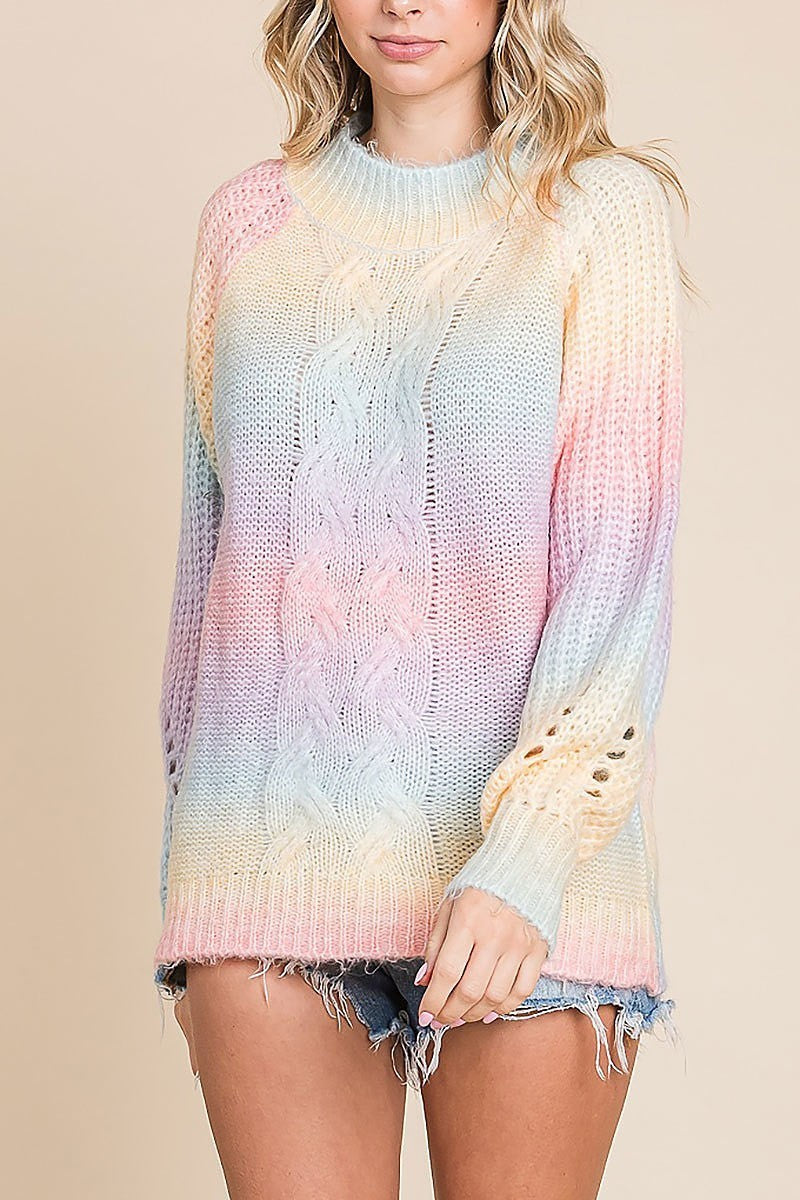 Multi color ombre sweater (EDH1899)