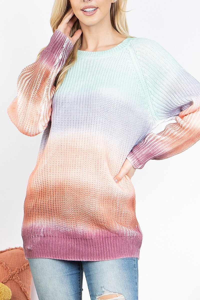 Multi tie dye knitted sweater (DGS5820)