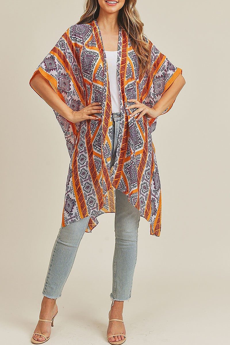 Tribal pattern kimono (EF3475)