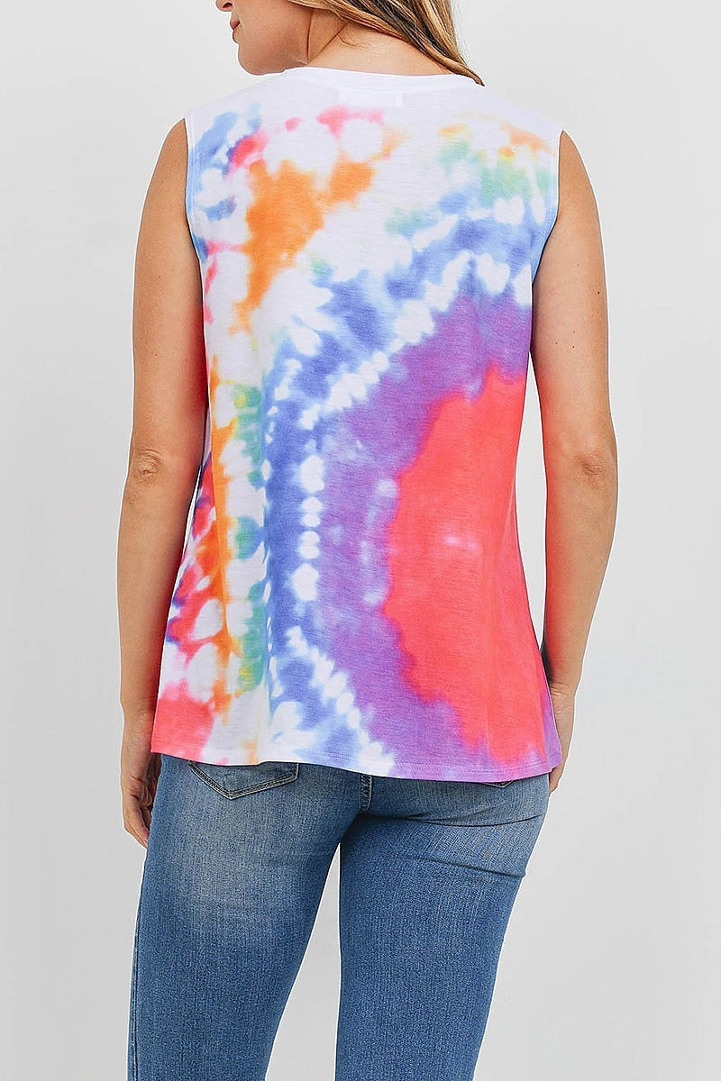 Round neck tie dye top (ED9971)