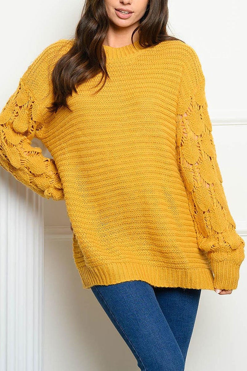 Long sleeve detailed sweater (EDWT4043)