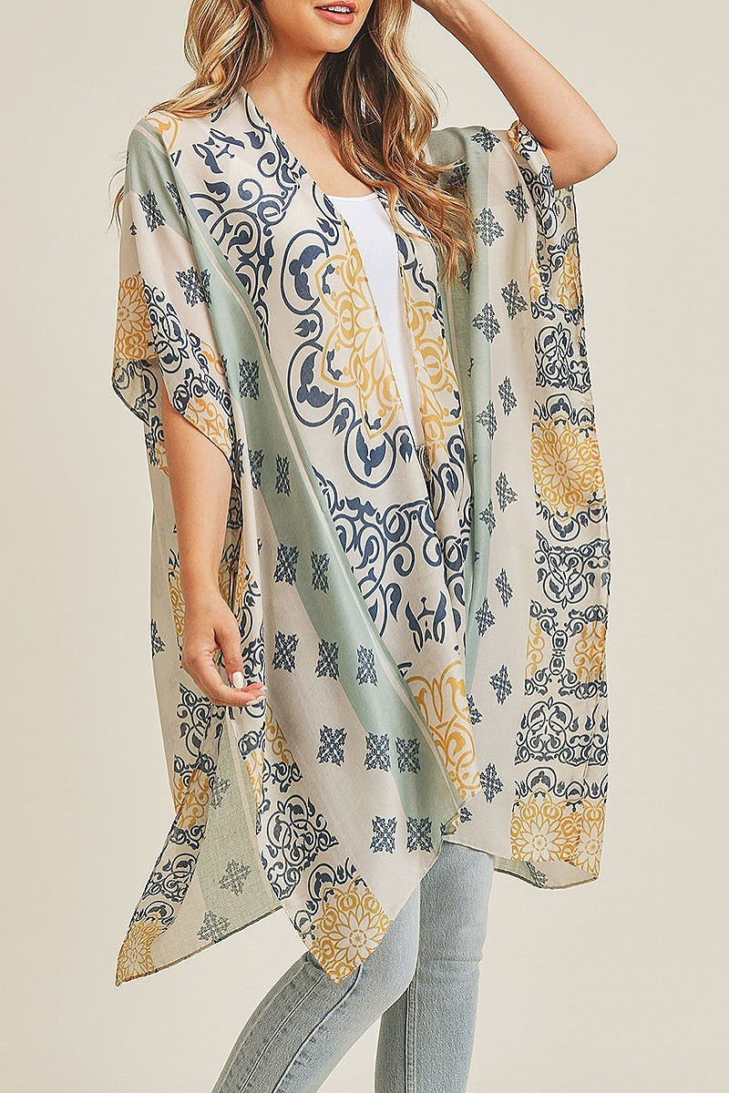 Bohemian pattern kimono (EF3482)