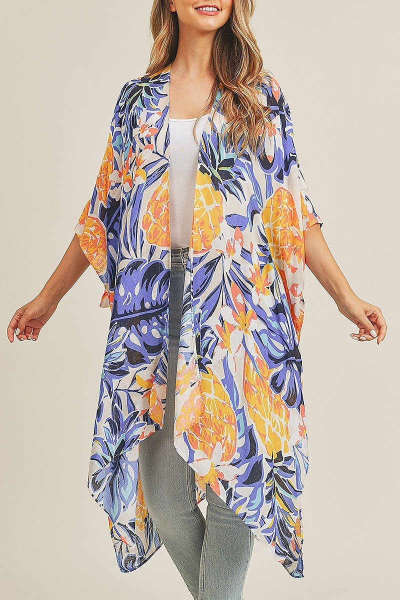 Tropical pineapple kimono (EF3463)