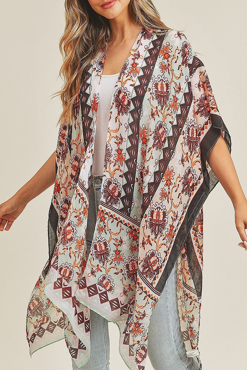 Flower pattern kimono (EF3485)