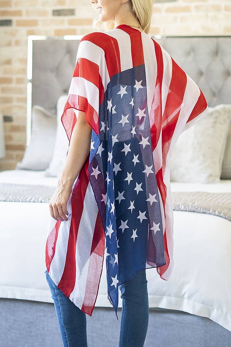 Usa accent open front kimono (EF3241)