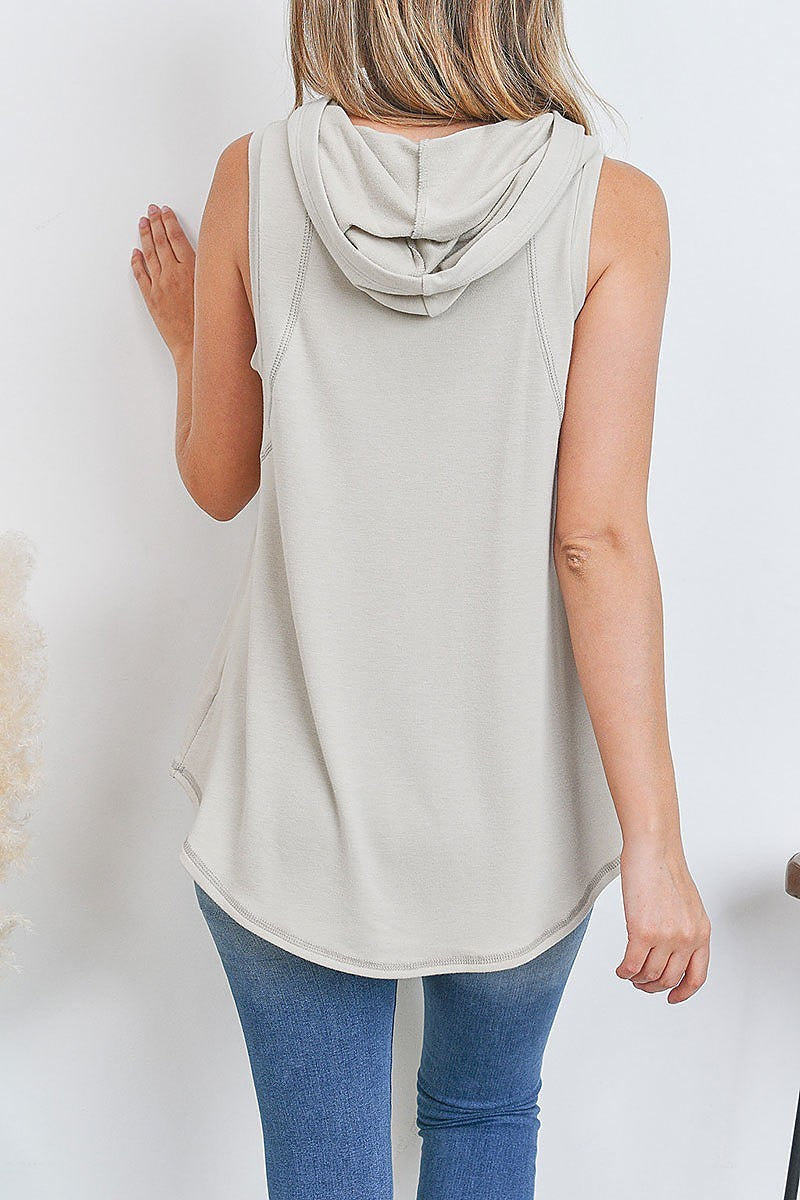 Loose fit hoodie top (EF2382)