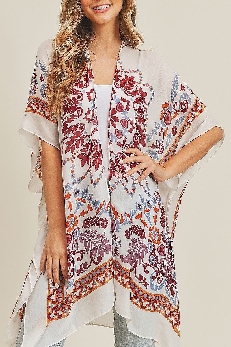 Bohemian print kimono (EF3498)