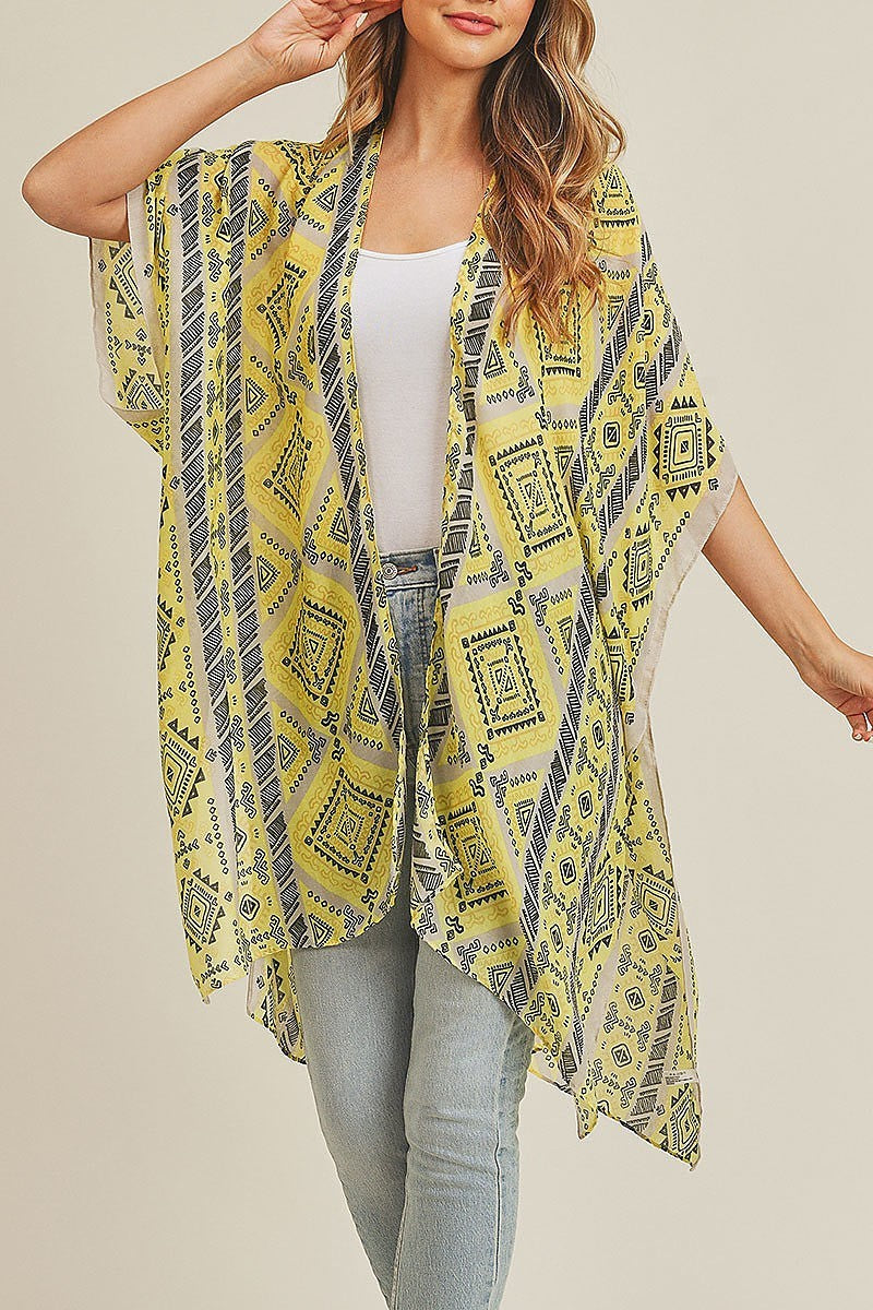 Tribal pattern kimono (EF3472)