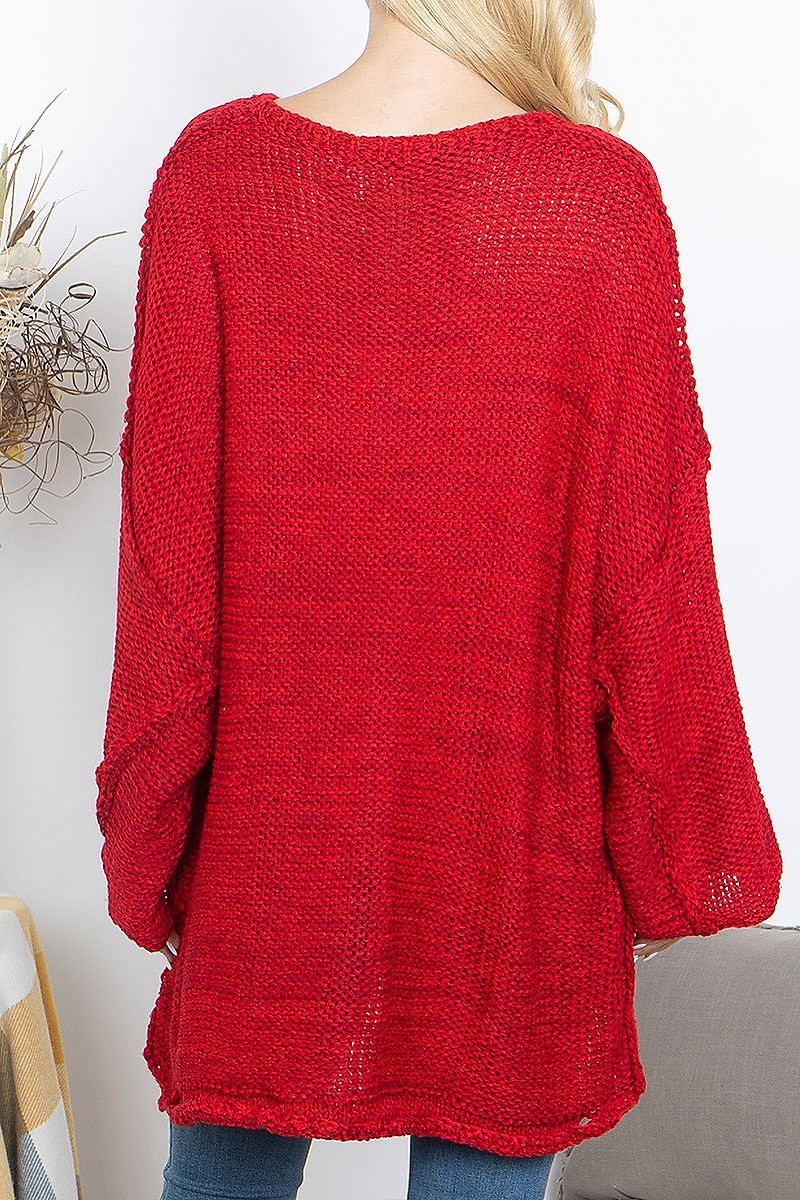 Long sleeve crochet sweater (DGS5998)