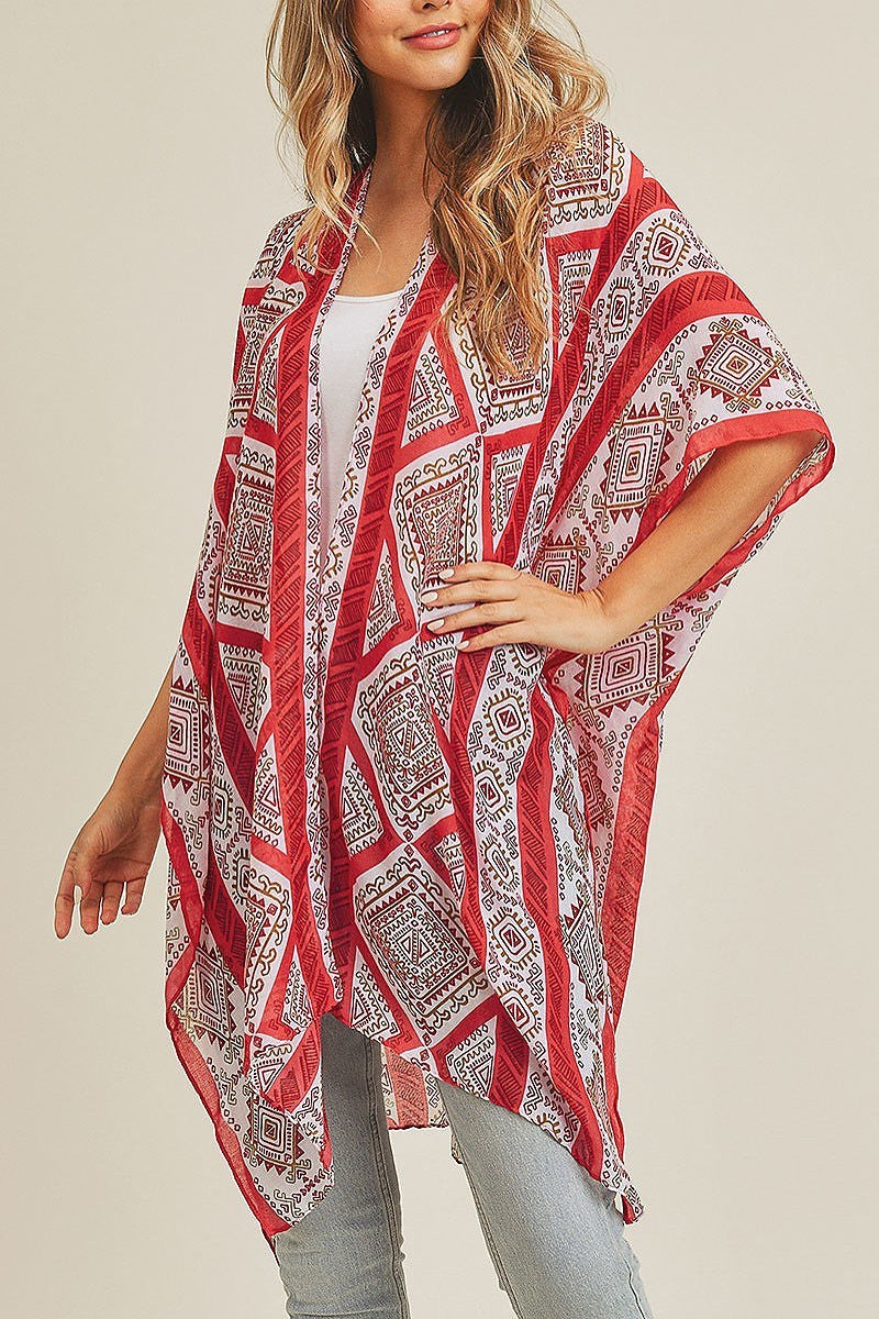 Tribal pattern kimono (EF3474)