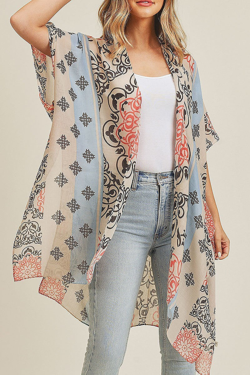 Bohemian pattern kimono (EF3480)