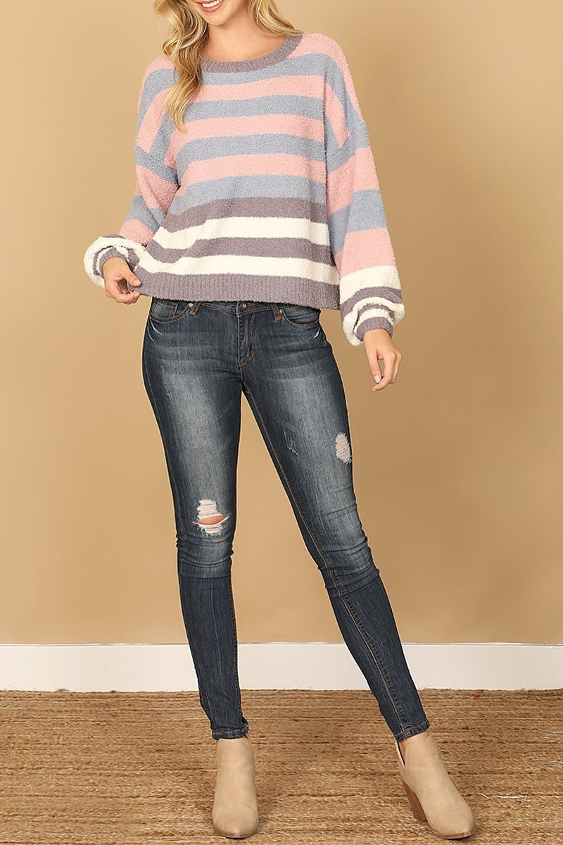 Stripes wool sweater (DGS6713)