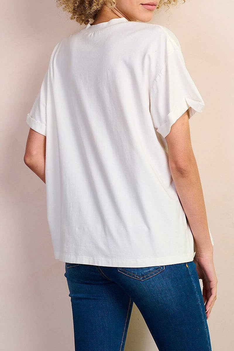 Short sleeve graphic basic t-shirt (EFWT8424)