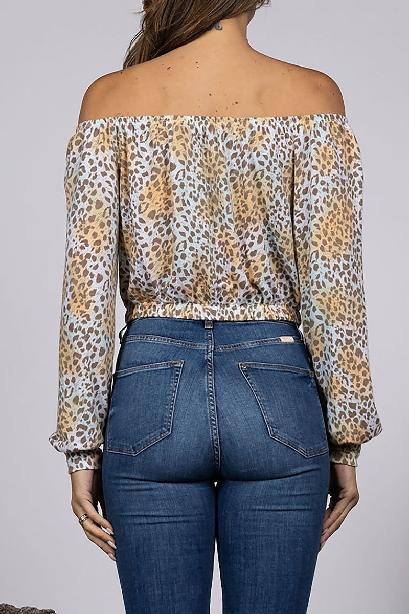 Animal print crop top (EDSW2464)