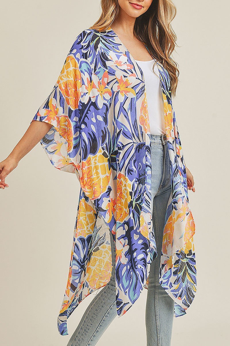 Tropical pineapple kimono (EF3463)