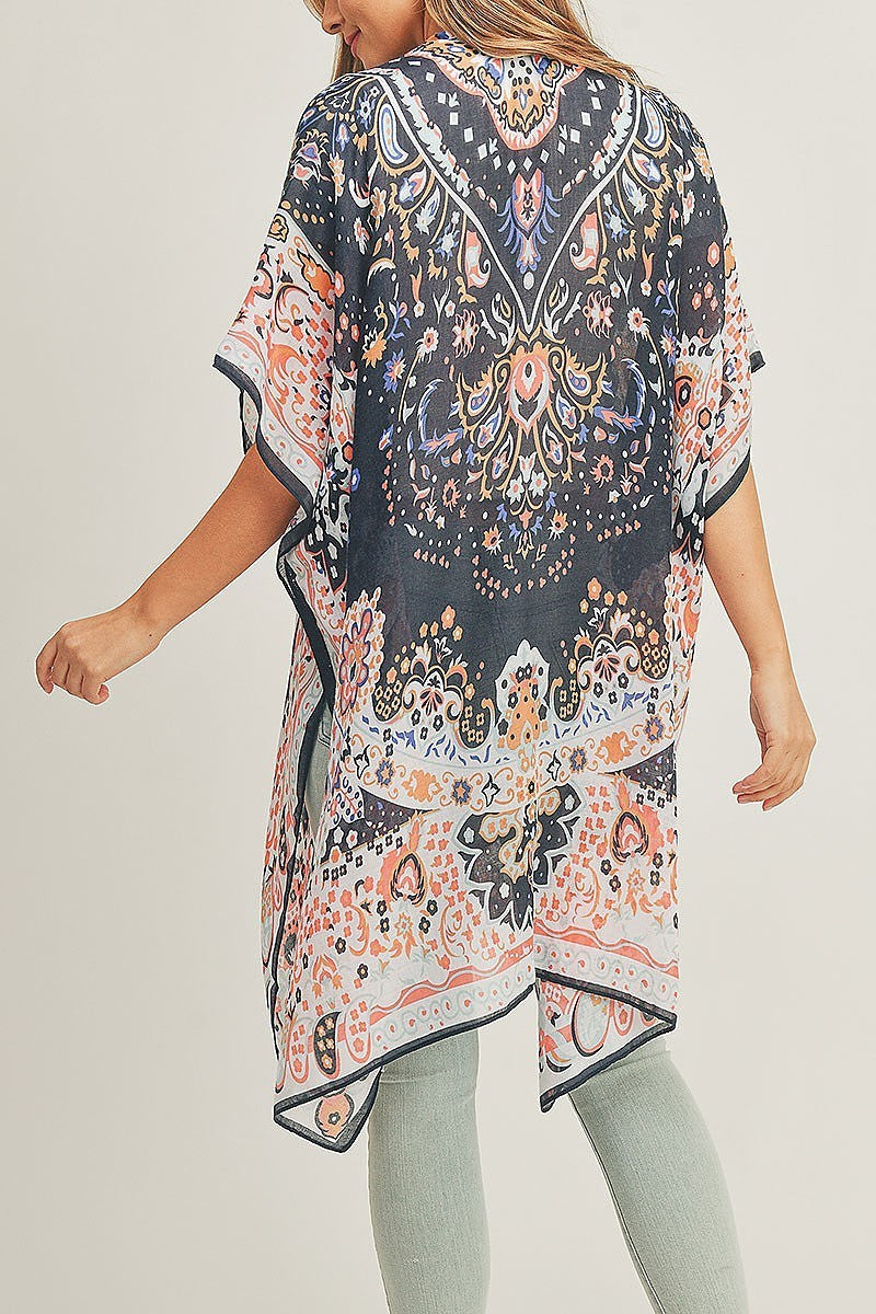 Boho print kimono (EF5125)