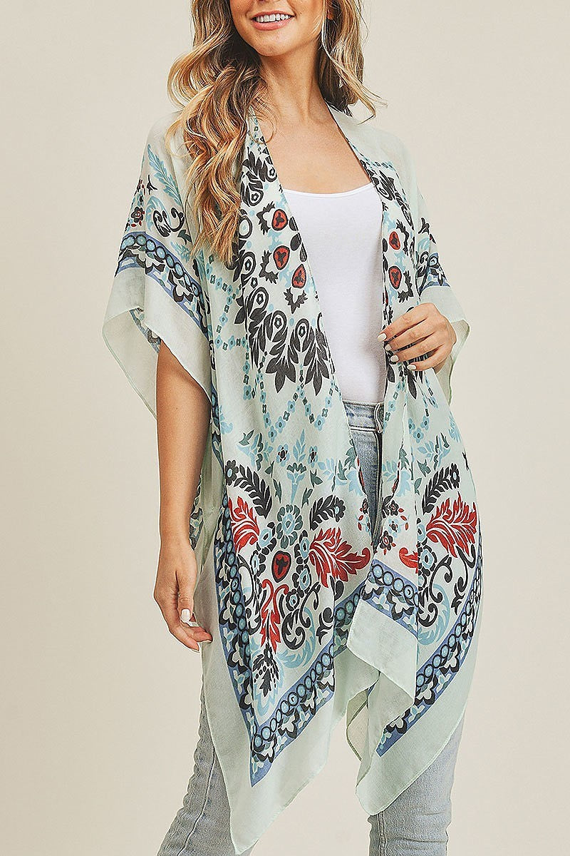 Bohemian print kimono (EF3499)