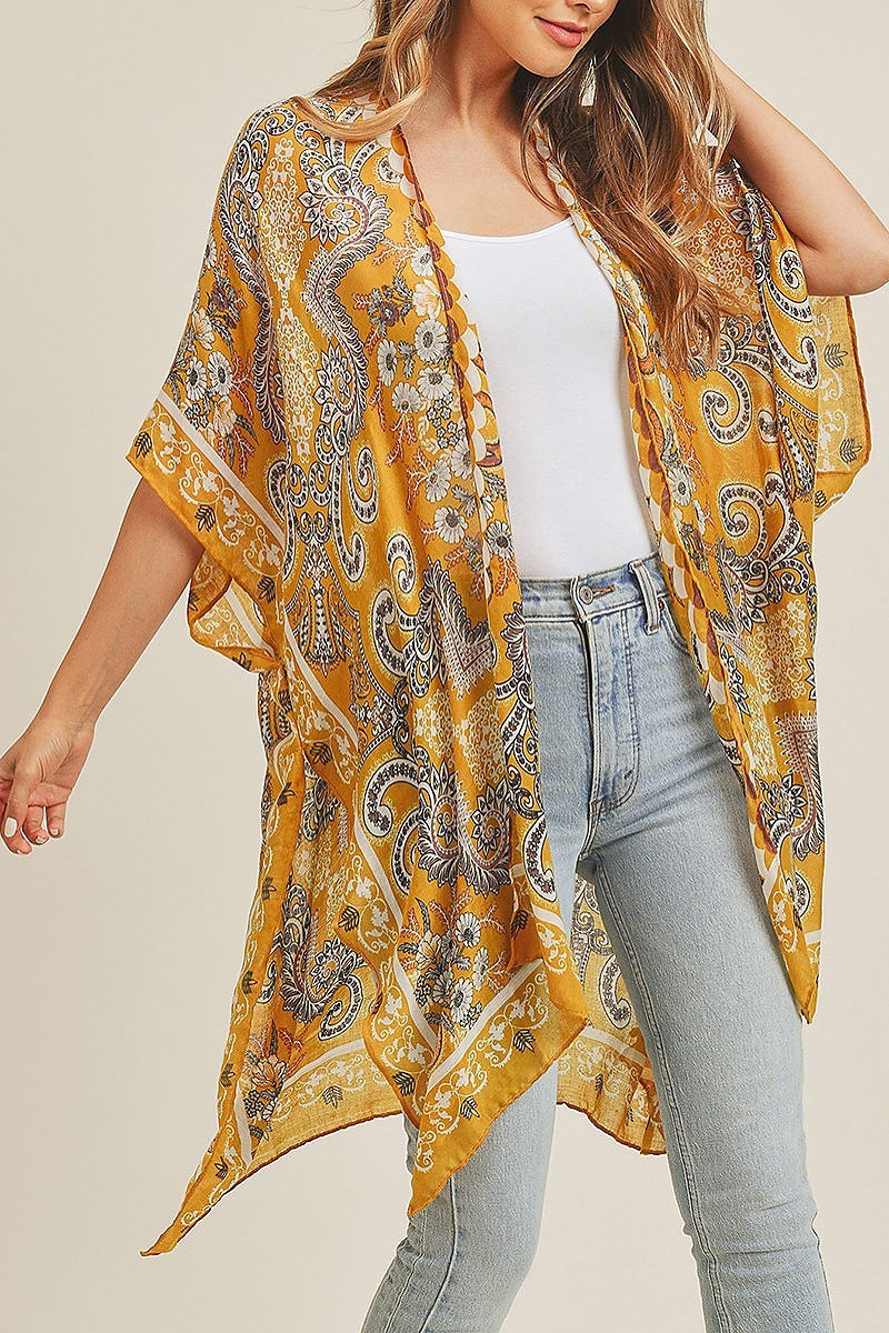 Bohemian pattern kimono (EF3470)