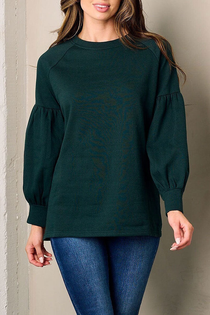 Long sleeve solid sweater (EFWT3610)