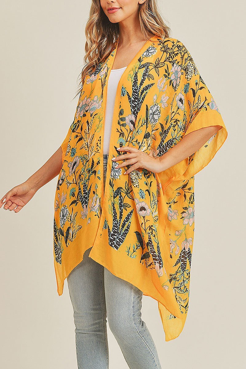 Flower pattern kimono (EF3478)