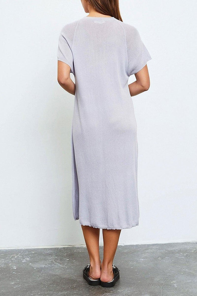 Batwing short sleeve sweater midi dress (TED2835)