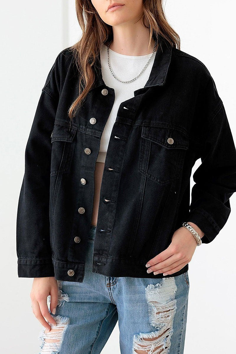 Epiphany graphic denim jacket (TED3003)