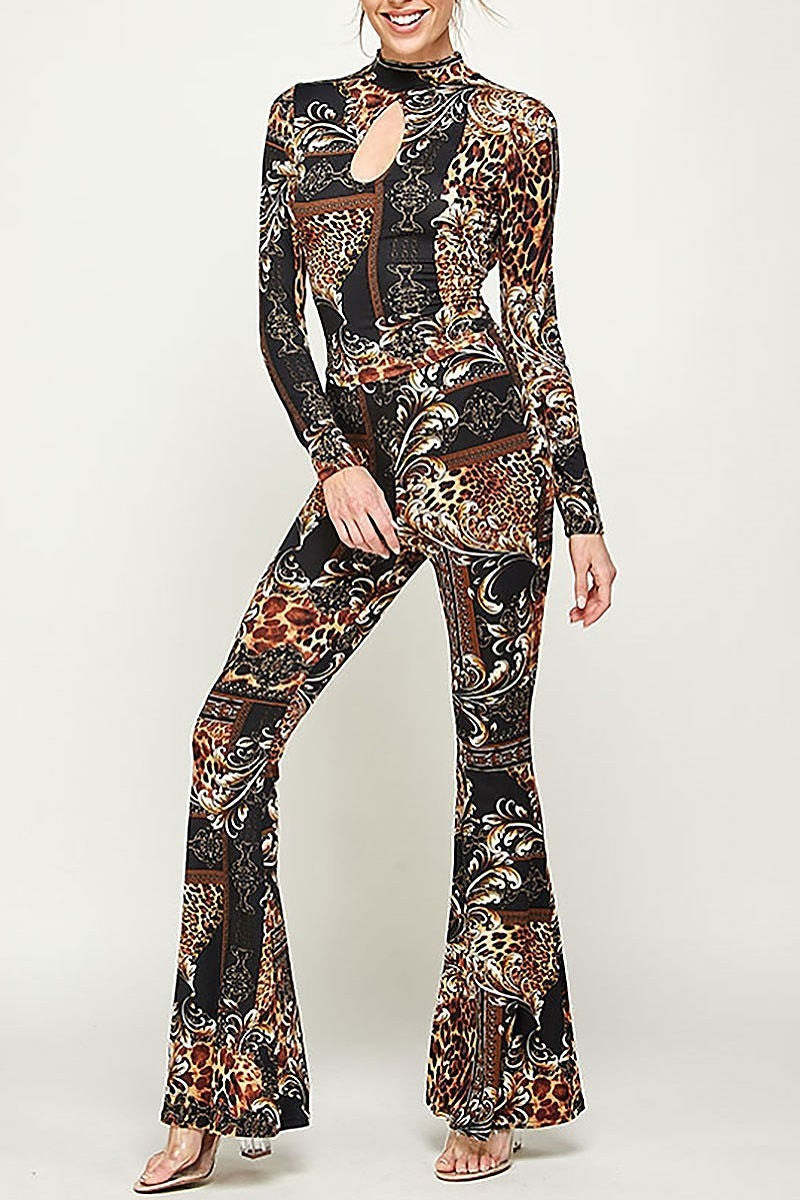 Multi paisley print top and pants set (EF2908)