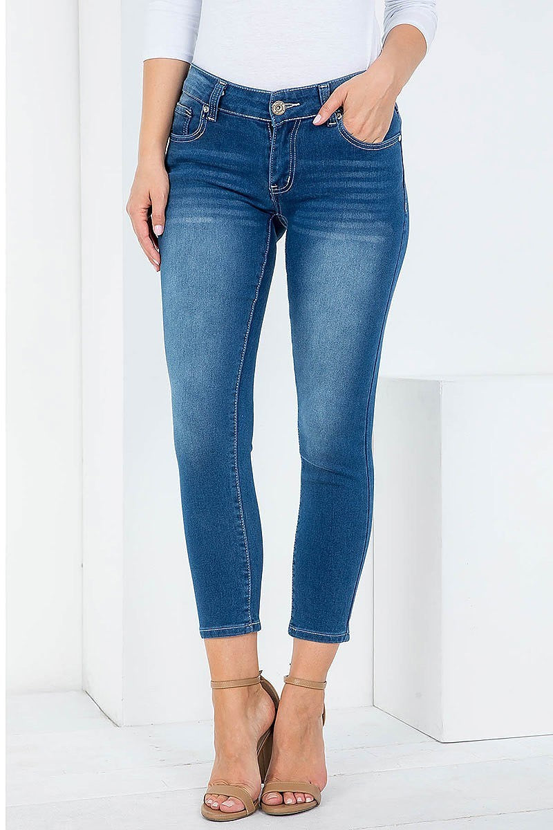 Medium blue denim skinny leg jeans (DGB3465)