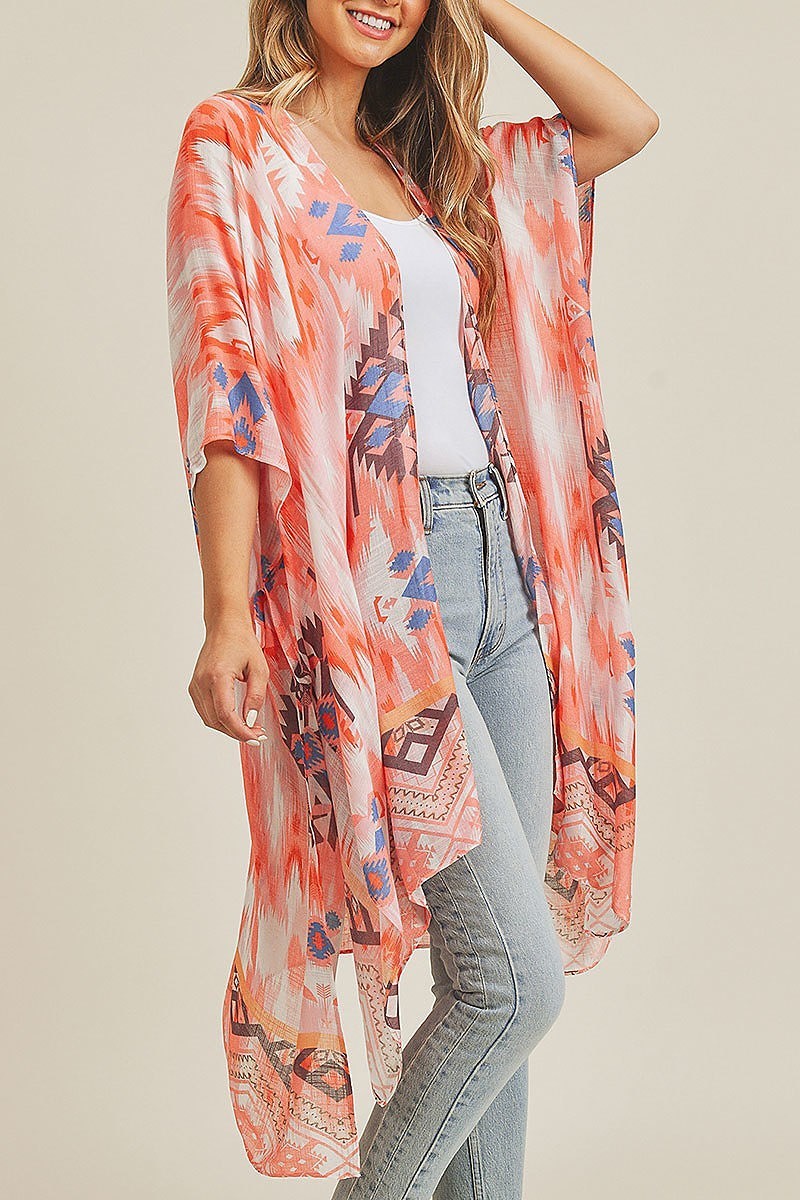 Tie dye boho kimono (EF3459)