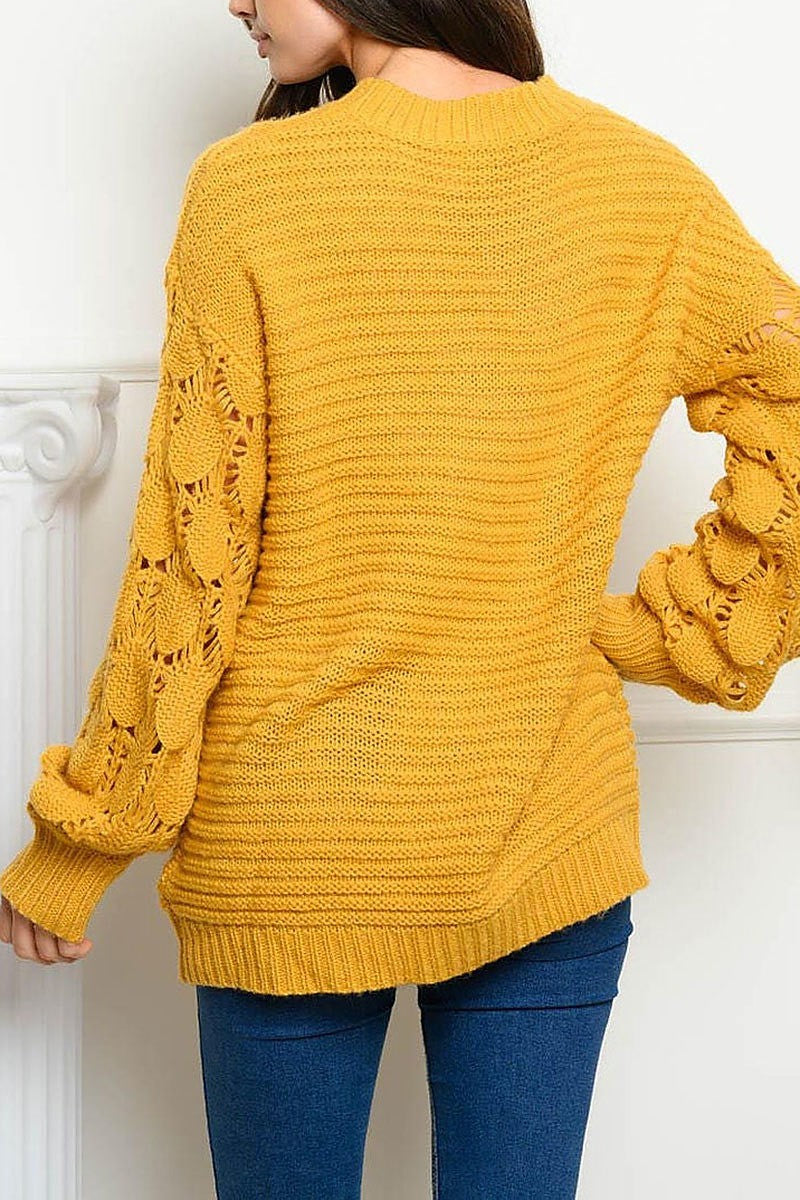 Long sleeve detailed sweater (EDWT4043)