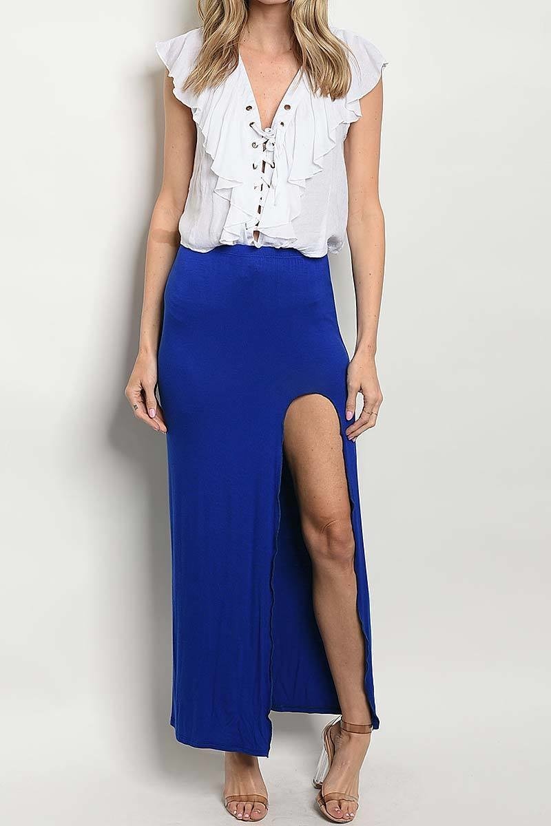 High slit maxi skirt (DGB1667-2020)