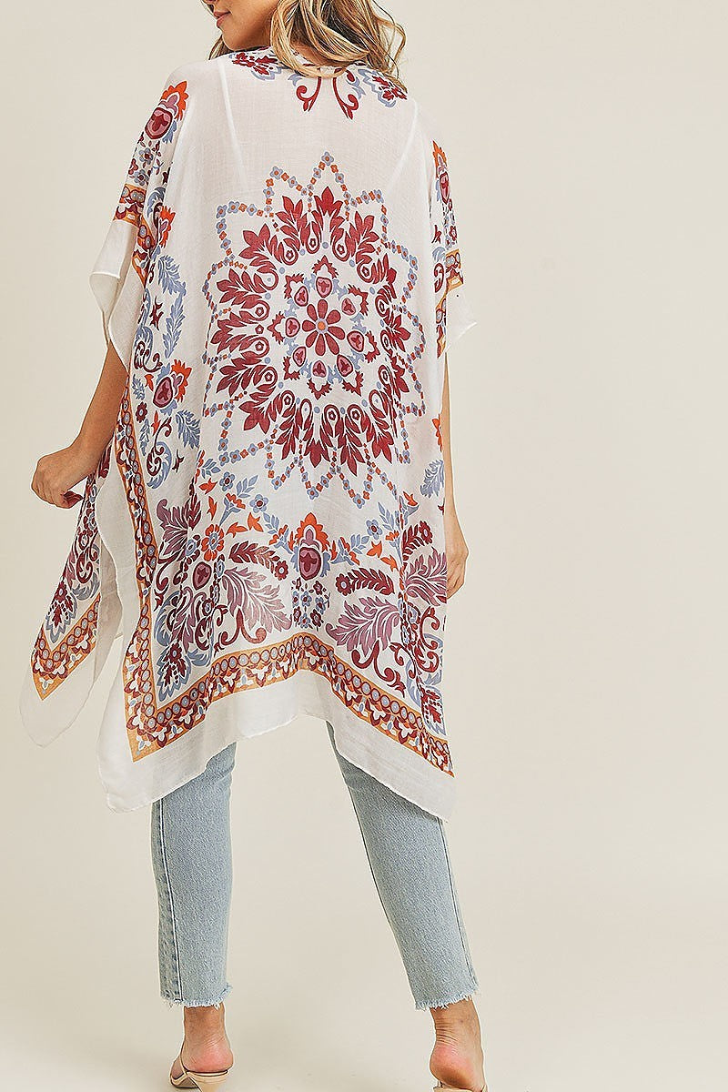 Bohemian print kimono (EF3498)