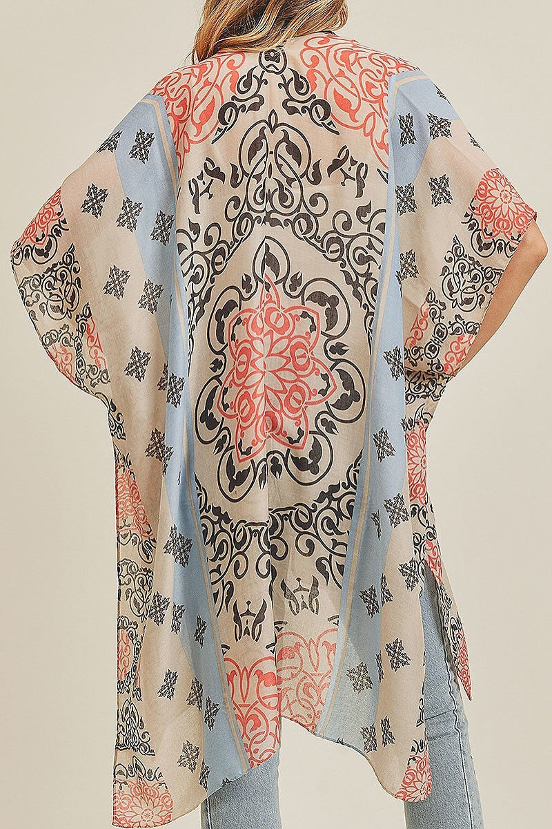 Bohemian pattern kimono (EF3480)