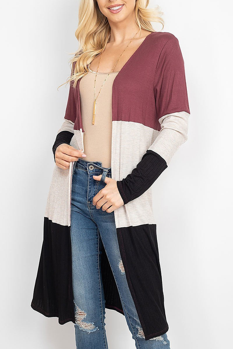 Color block cardigan (DGS5292)