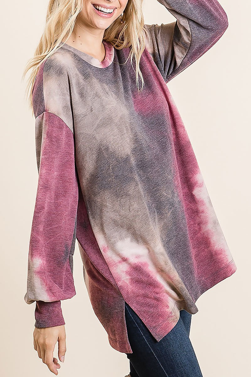 Tie dye long sleeve top (EF5031)