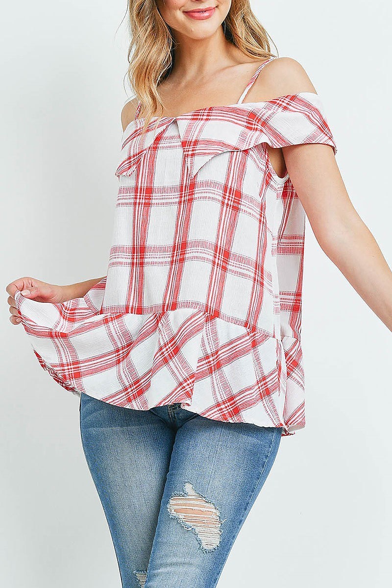 Checker top (ED9525)