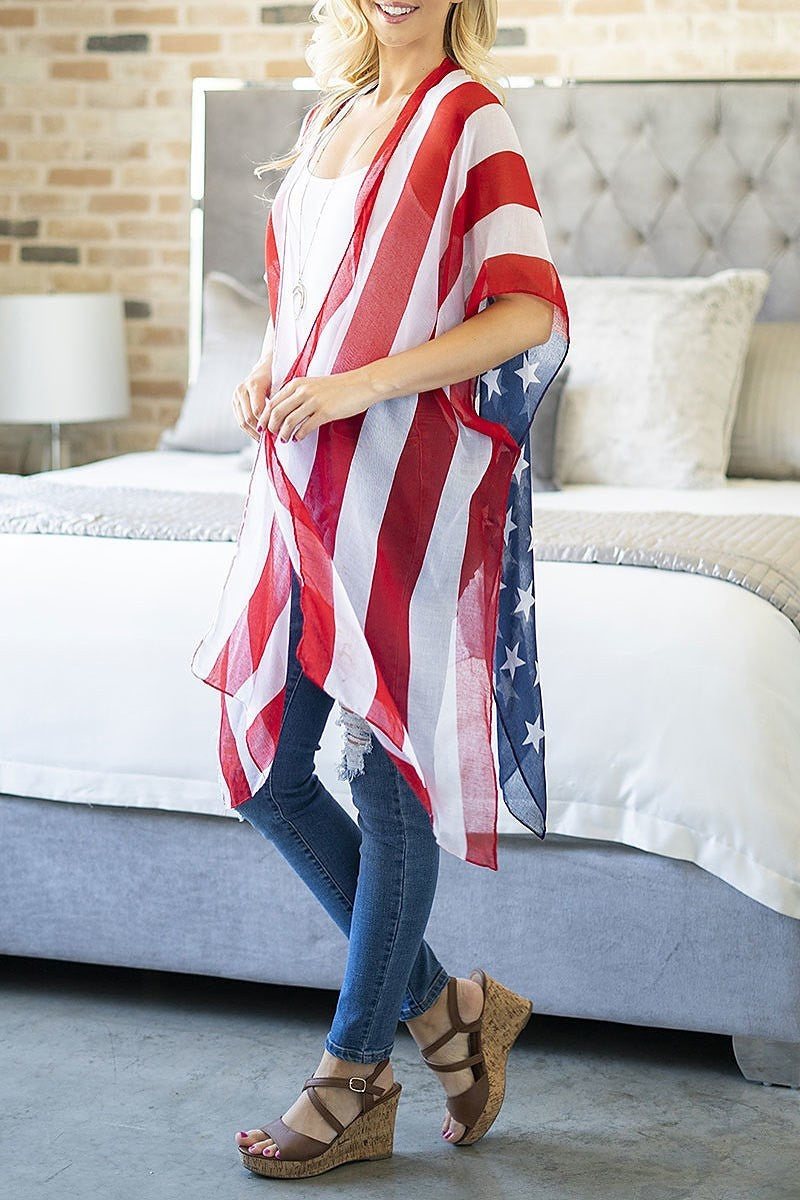 Usa accent open front kimono (EF3241)