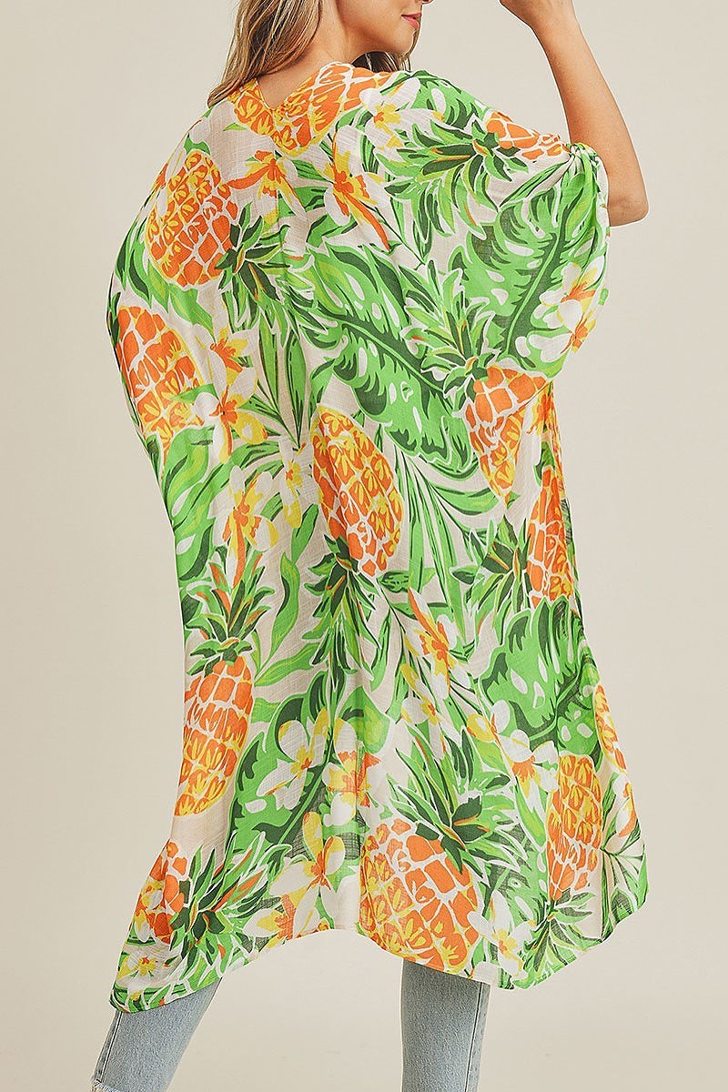 Tropical pineapple kimono (EF3462)