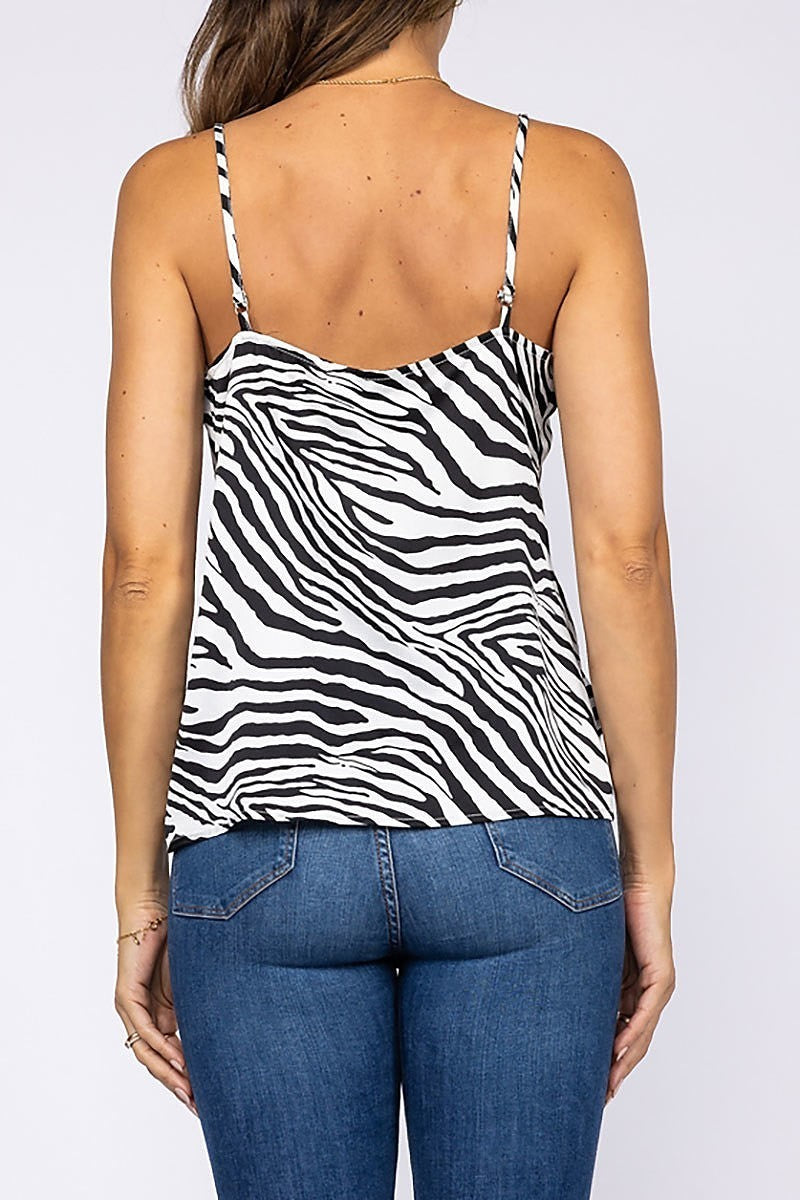 Zebra print cami top (EDSW1119)