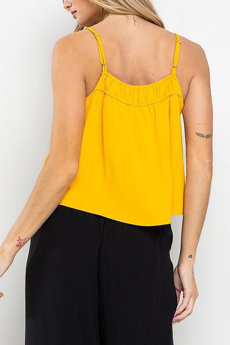 Sleeveless loose fit tunic tank top (EFWT8703)