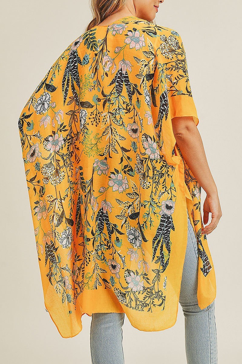 Flower pattern kimono (EF3478)