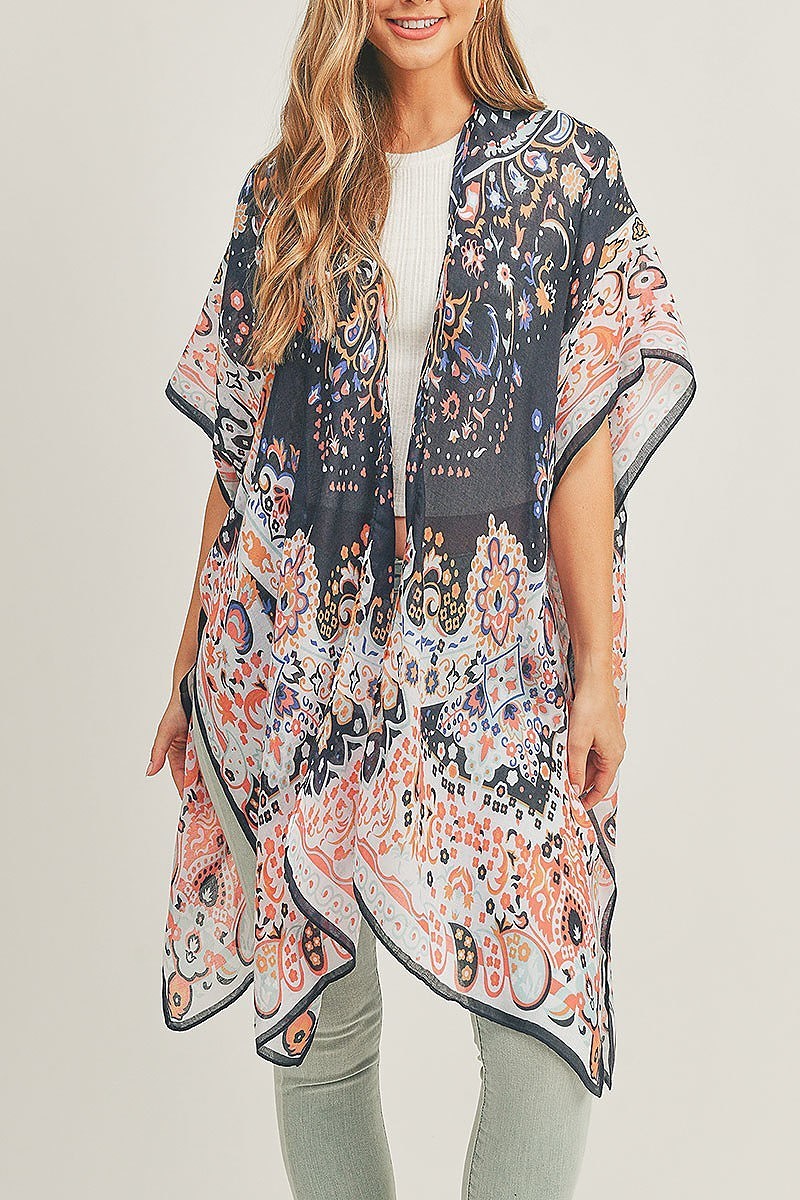 Boho print kimono (EF5125)