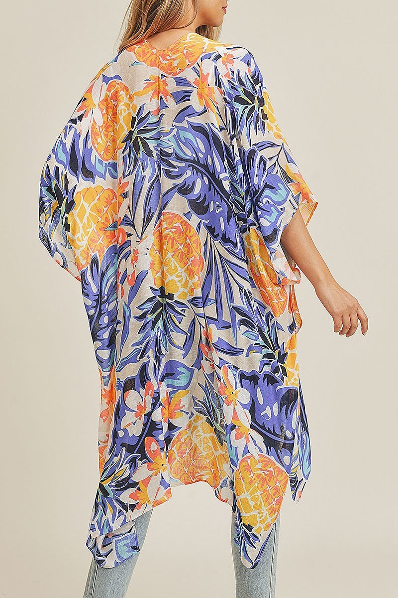 Tropical pineapple kimono (EF3463)