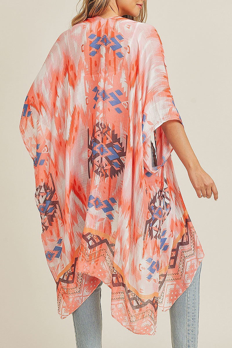 Tie dye boho kimono (EF3459)